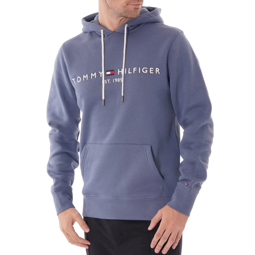 Tommy Hilfiger Logo Hoodie - Vintage Indigo