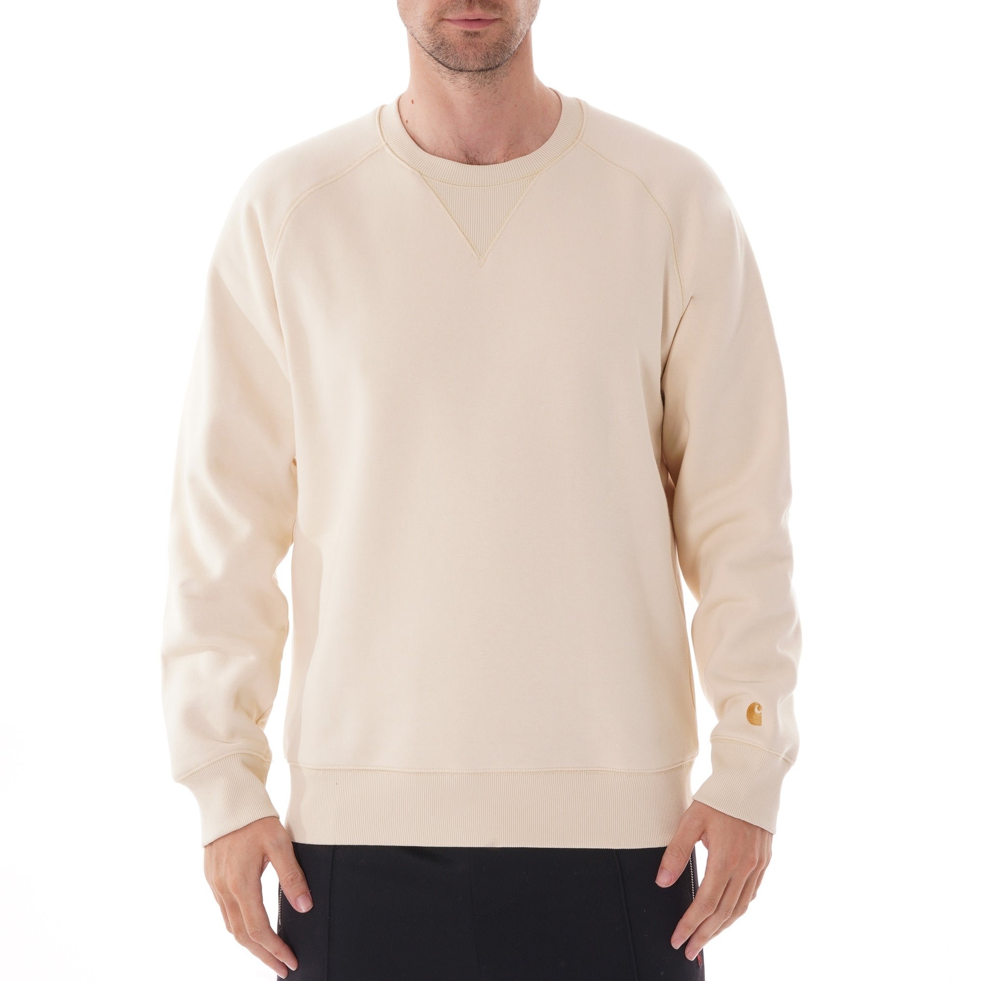 Carhartt WIP Chase Mlangefleece sweatshirt - Flour