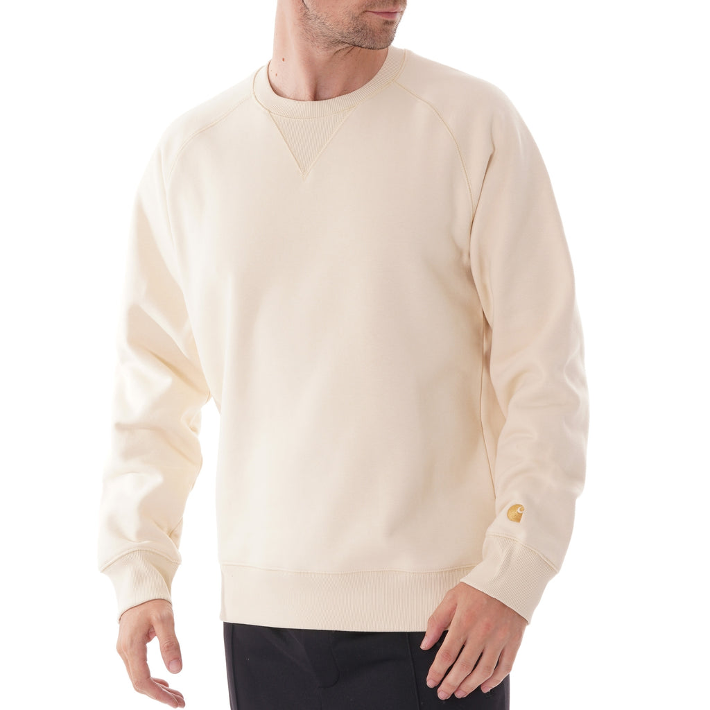 Carhartt WIP Chase Mlangefleece sweatshirt - Flour
