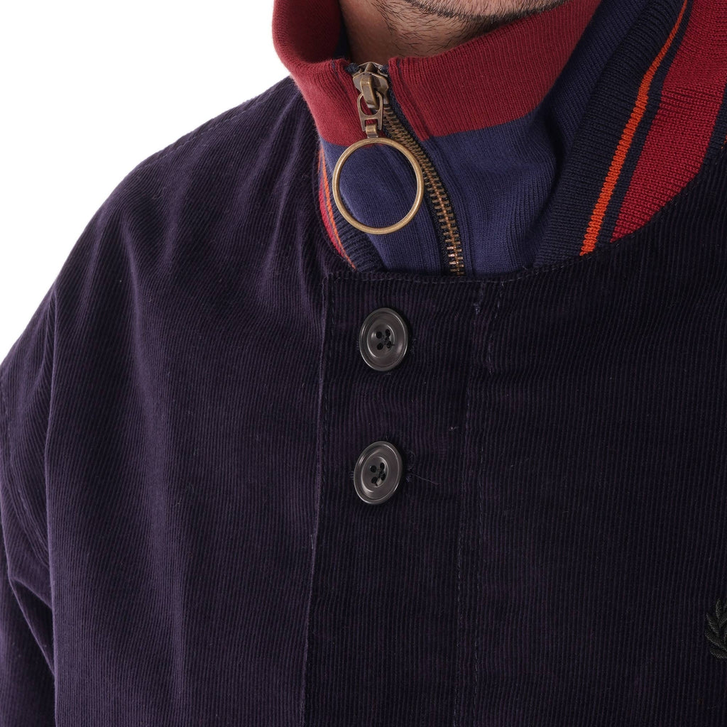 Fred Perry X Nicholas Daley Bomber Jacket - Carbon Blue