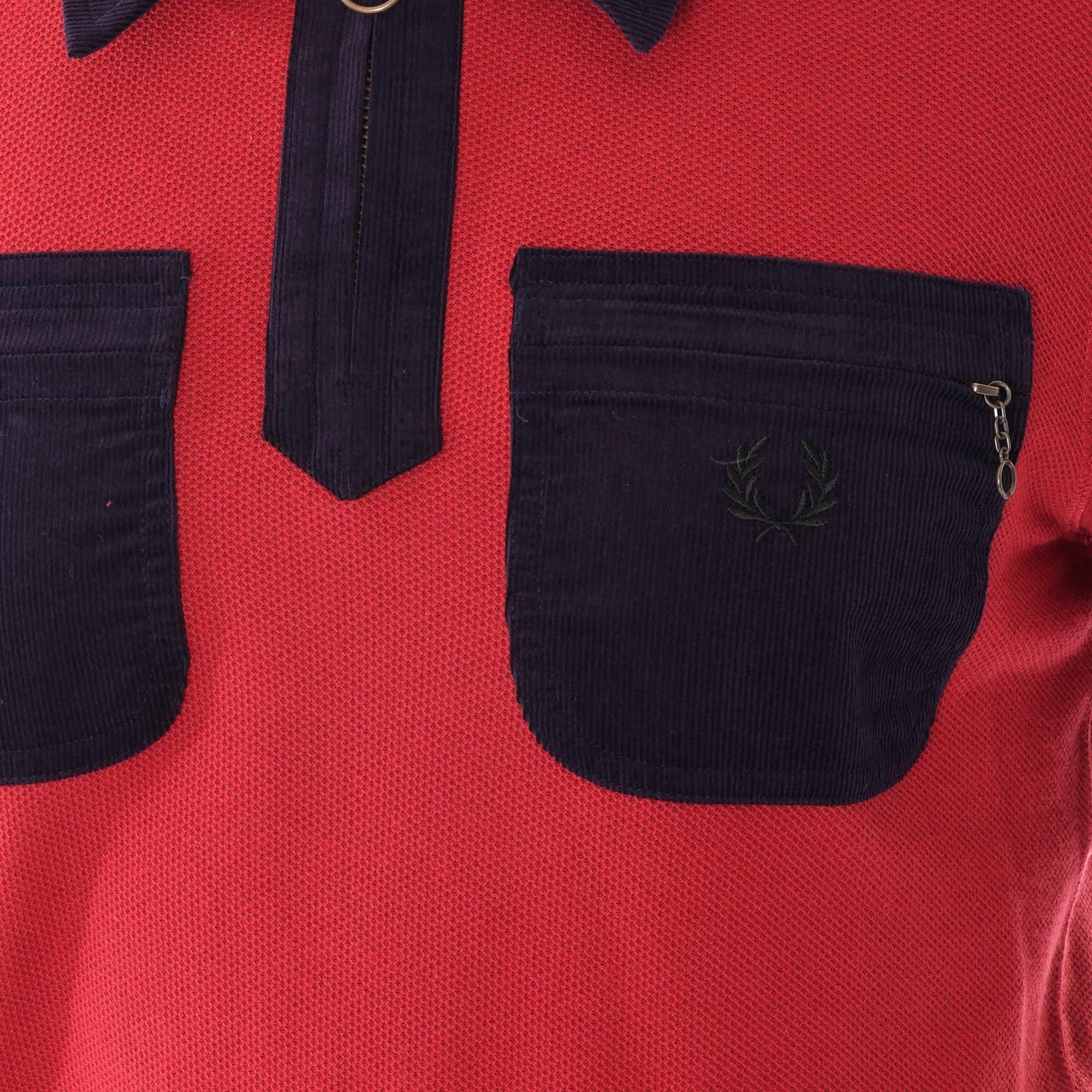 Fred Perry X Nicholas Daley Pocket Polo - Sienna Red