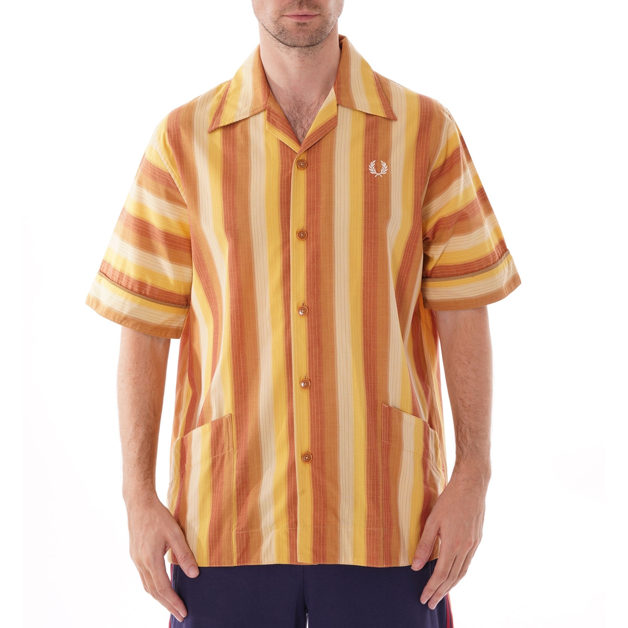 Fred Perry X Nicholas Daley Striped Shirt