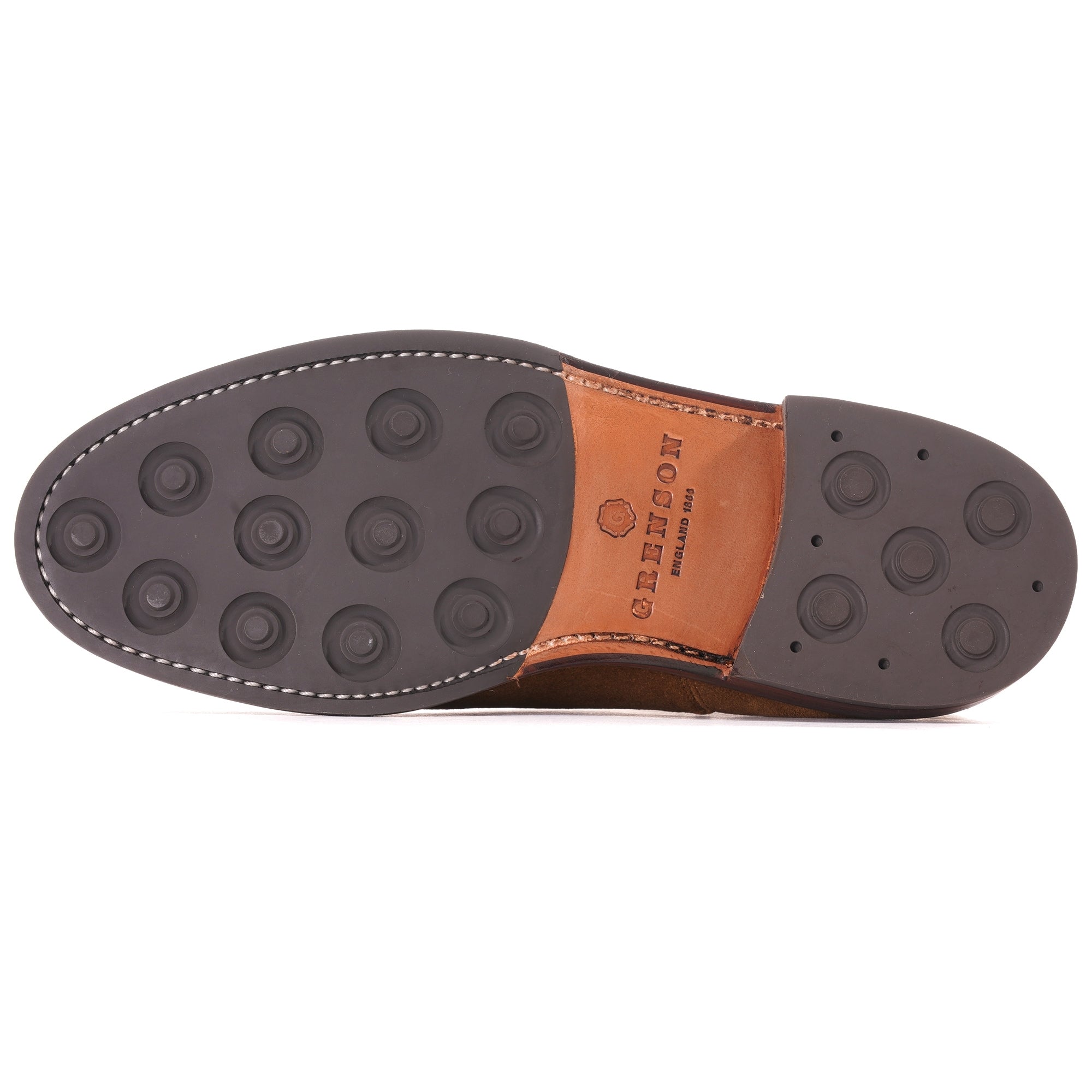 Grenson Warren Suede Chelsea Boots - Snuff