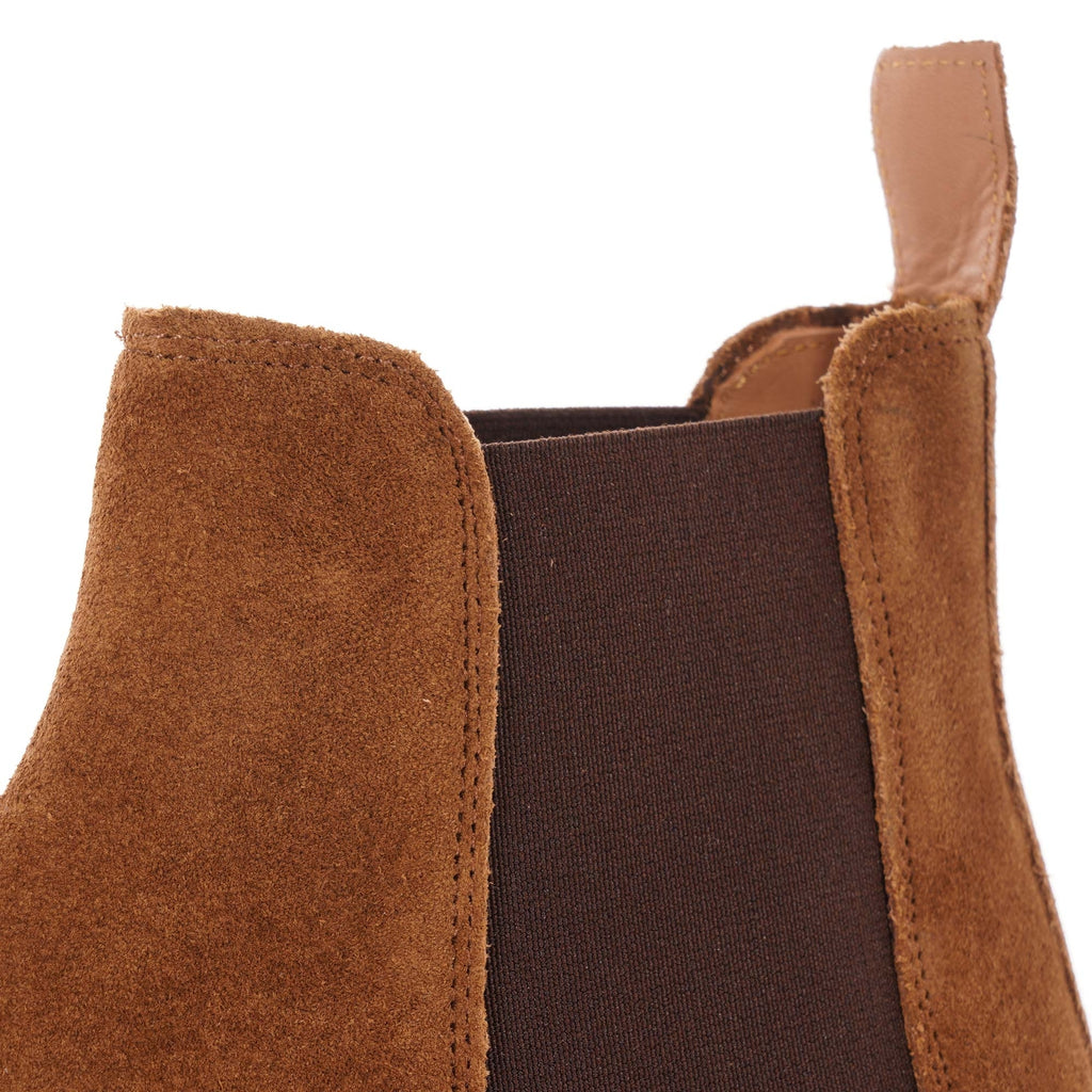 Grenson Warren Suede Chelsea Boots - Snuff