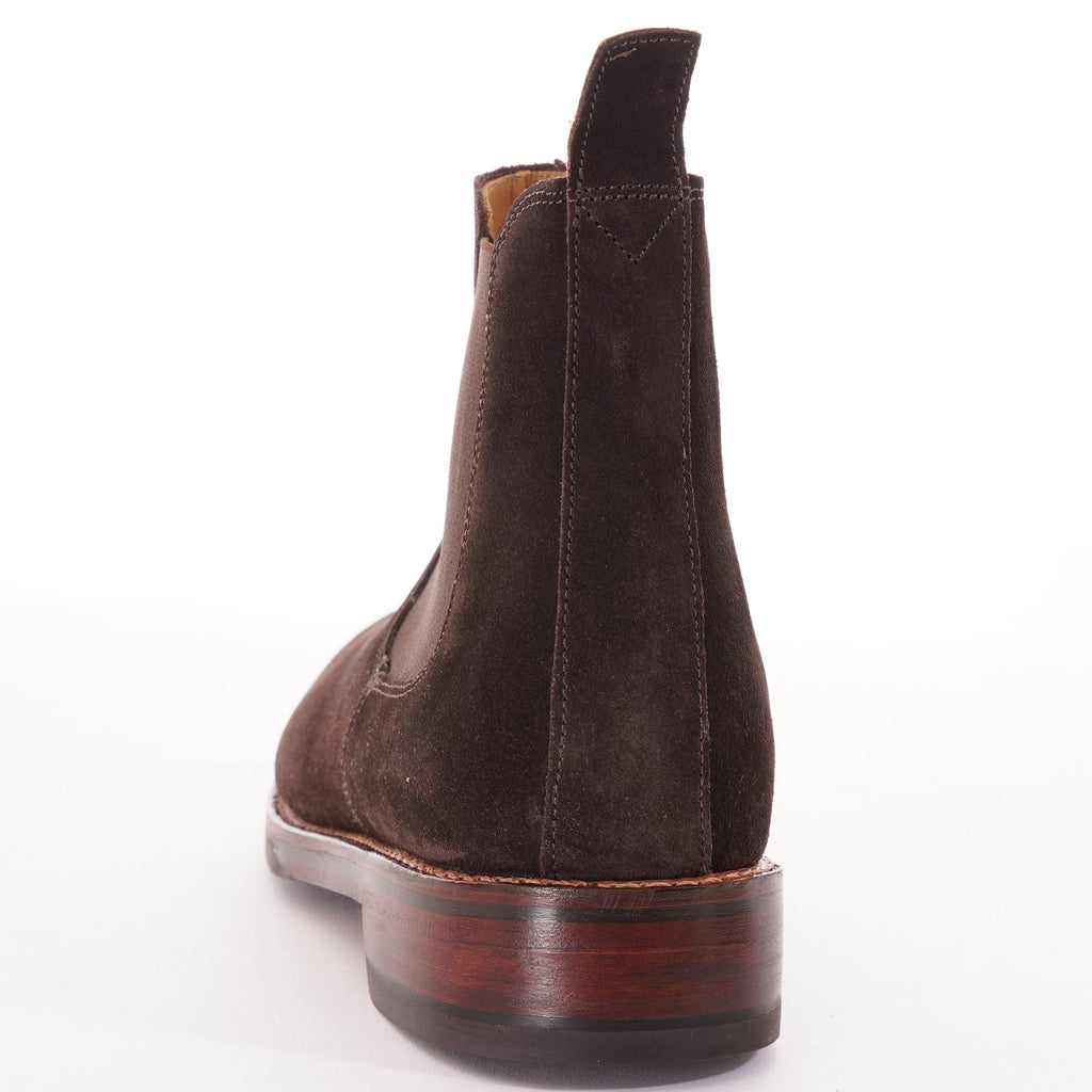 Grenson Warren Suede Chelsea Boots - Chocolate