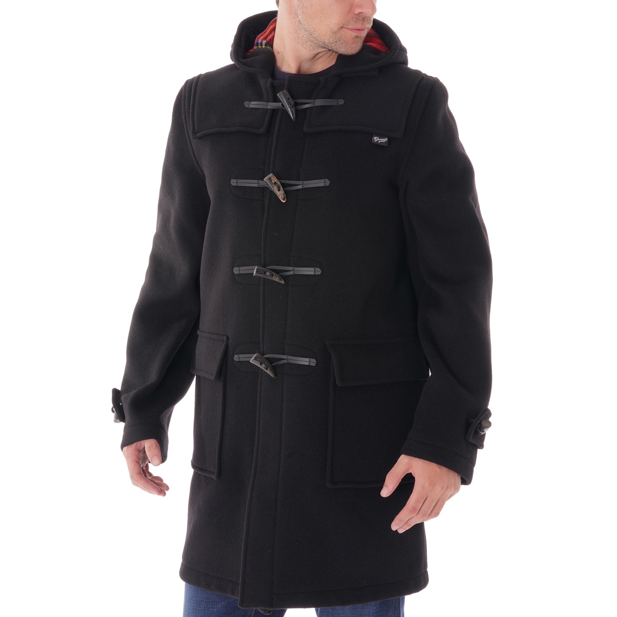 Gloverall Morris Duffle Coat - Black