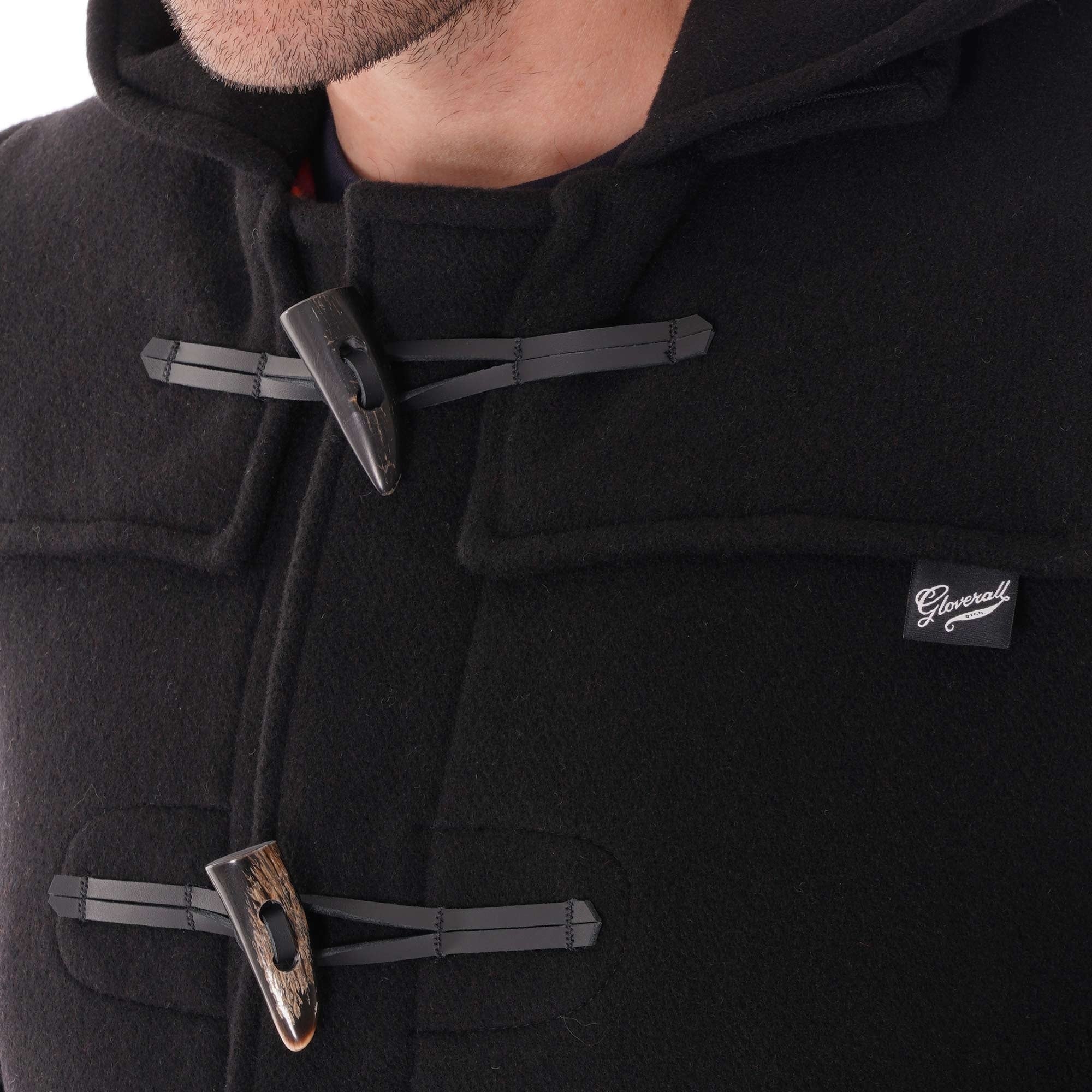 Gloverall Morris Duffle Coat - Black