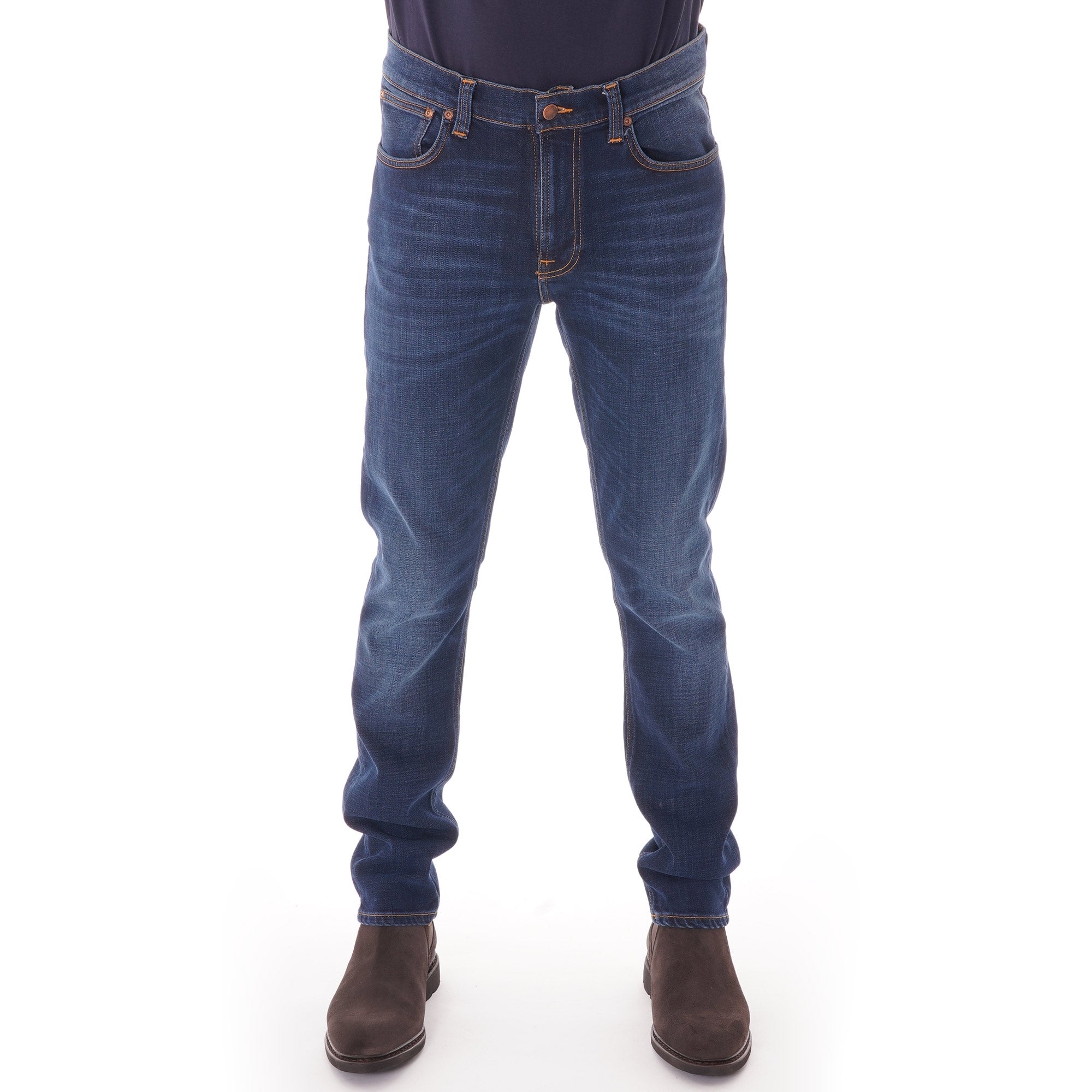 Nudie Jeans Denim Lean Dean Jeans - Dark Deep