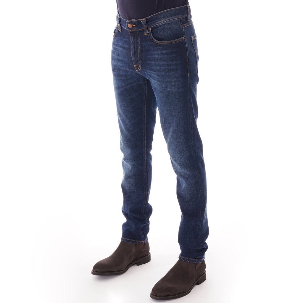 Nudie Jeans Denim Lean Dean Jeans - Dark Deep