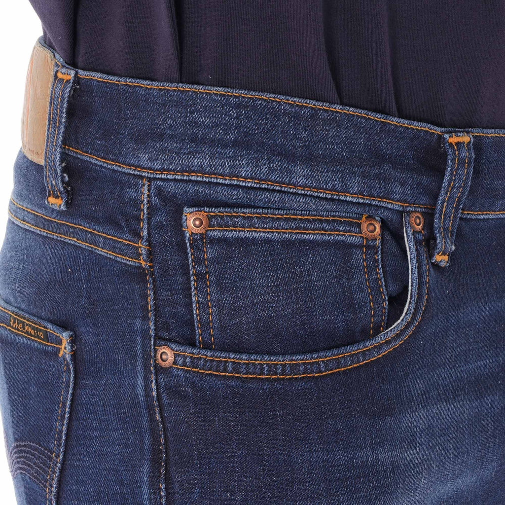 Nudie Jeans Denim Lean Dean Jeans - Dark Deep