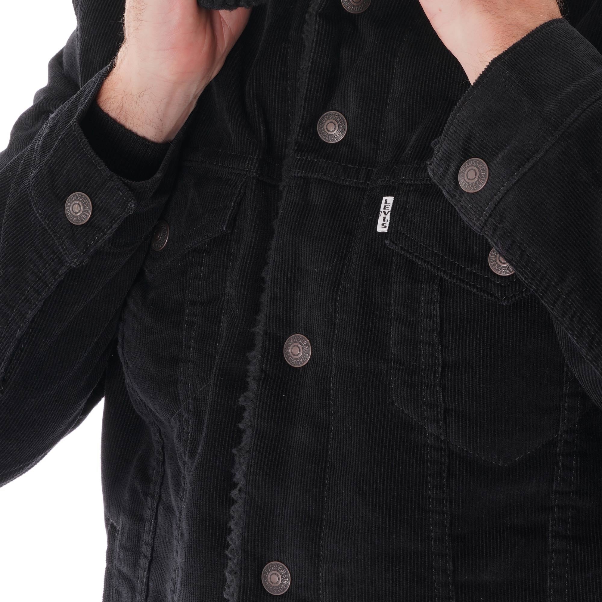 Levi's® Sherpa Trucker Jacket - Black Corduroy