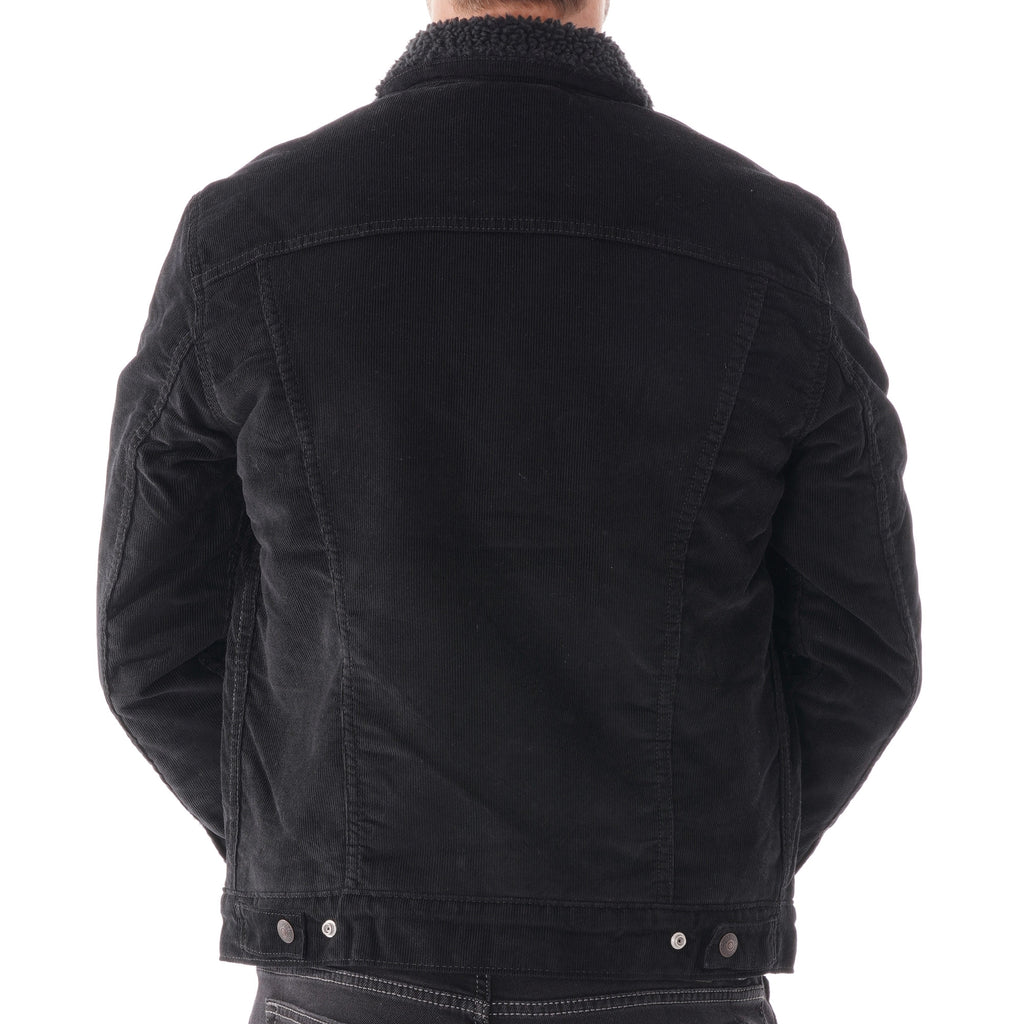 Levi's® Sherpa Trucker Jacket - Black Corduroy