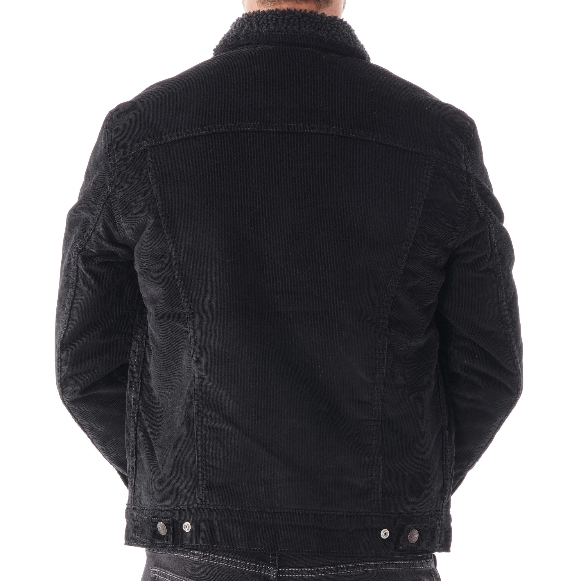 Levi's® Sherpa Trucker Jacket - Black Corduroy