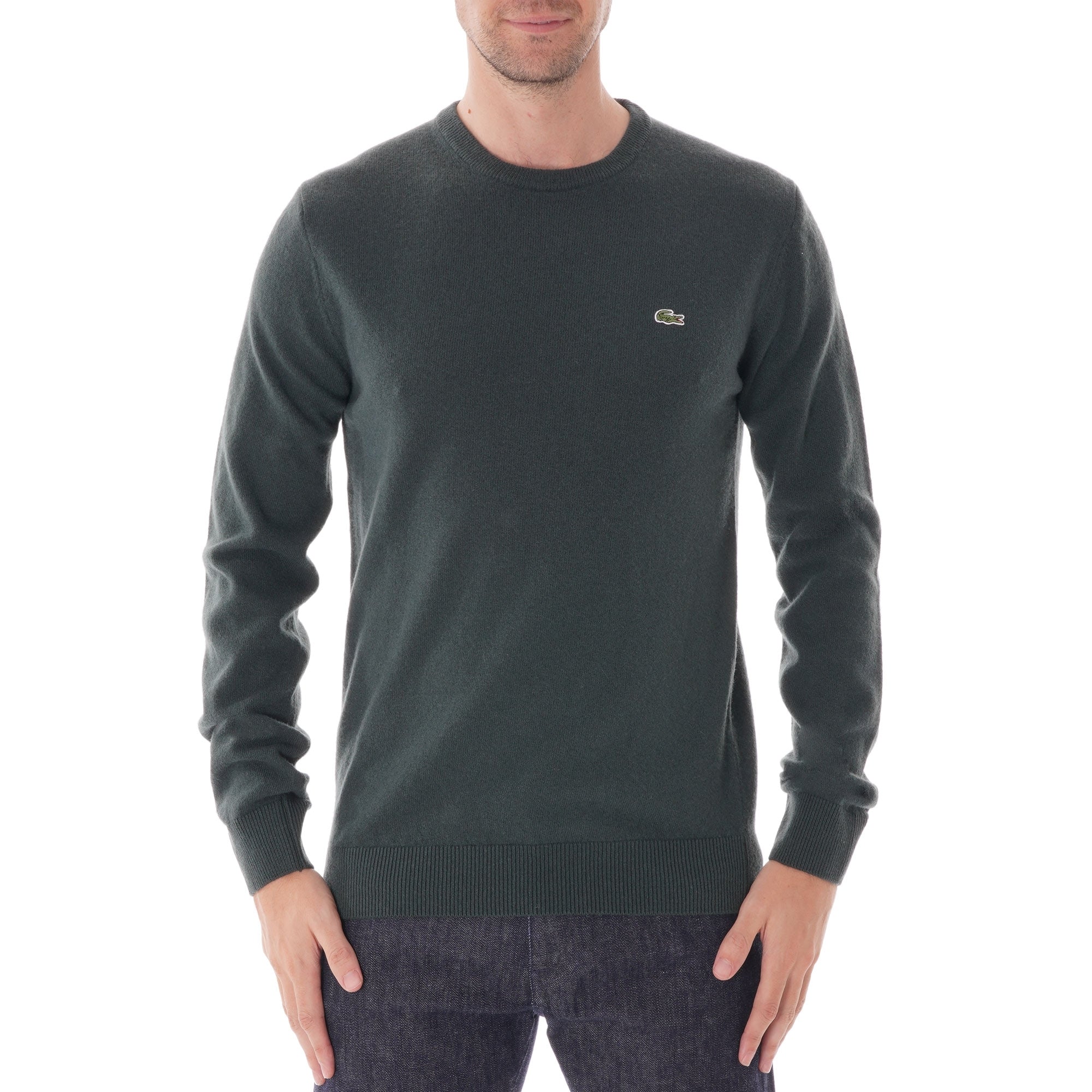 Lacoste Crew Neck Wool Jersey