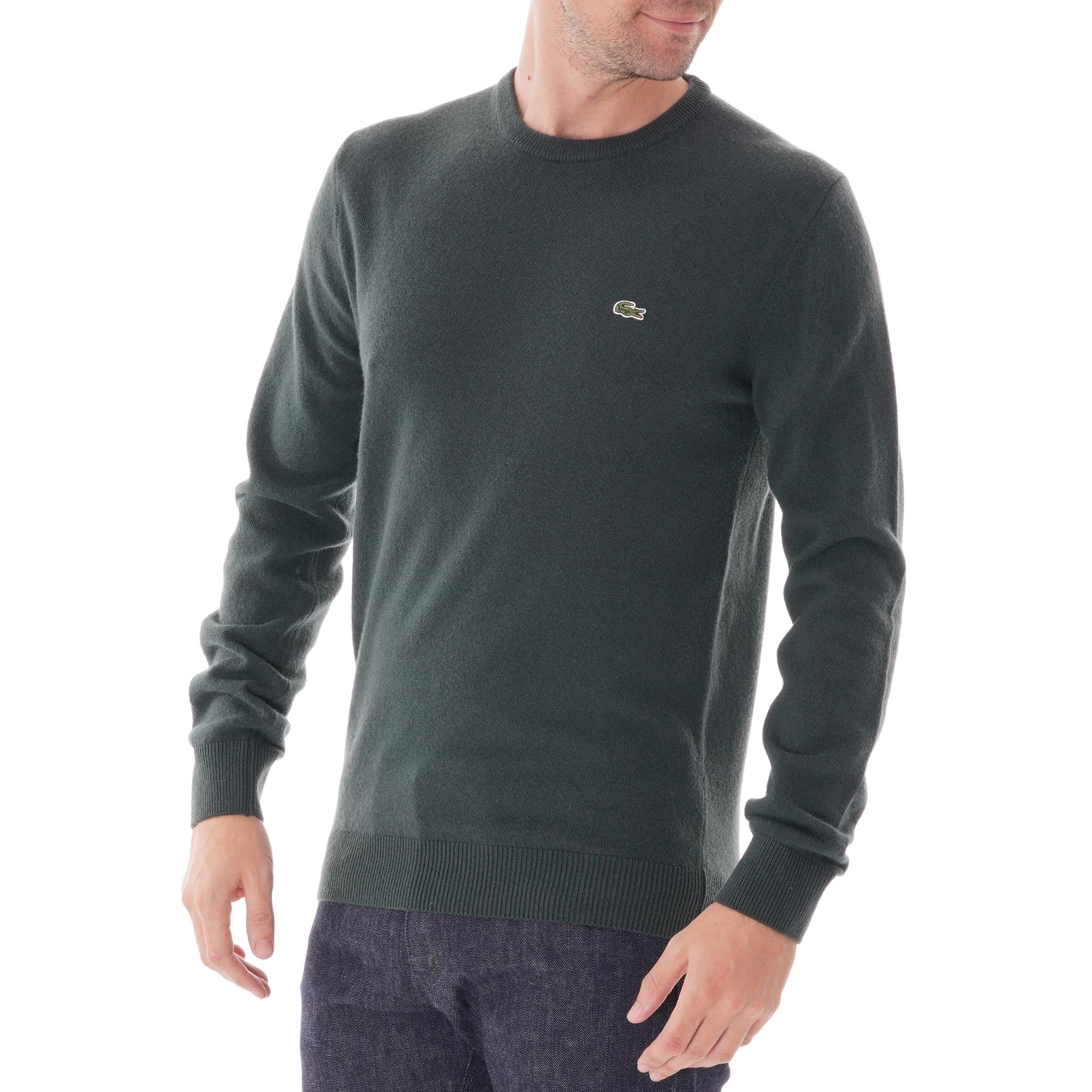 Lacoste Crew Neck Wool Jersey
