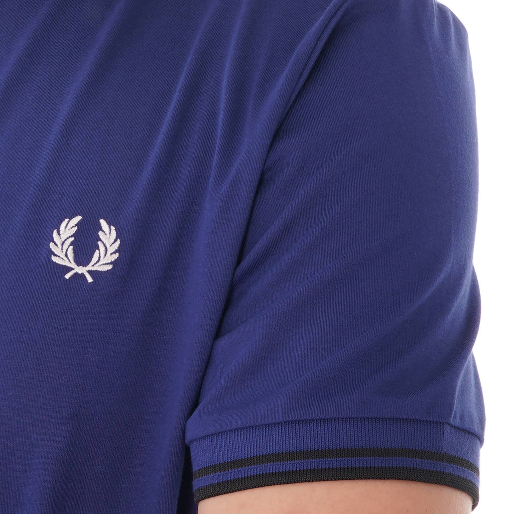 Fred Perry Twin Tip Tee - Medieval Blue