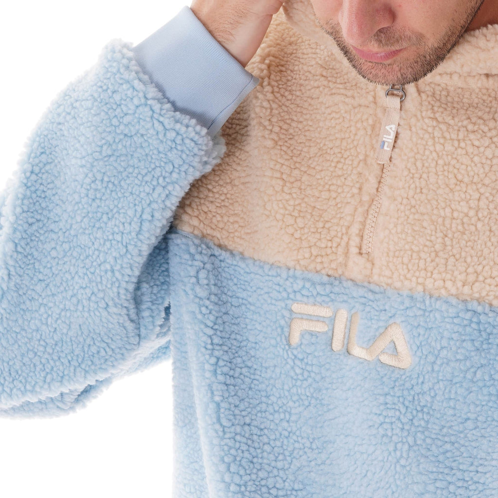 Fila Vintage Bruno 1/2 Zip Sherpa Hoodie