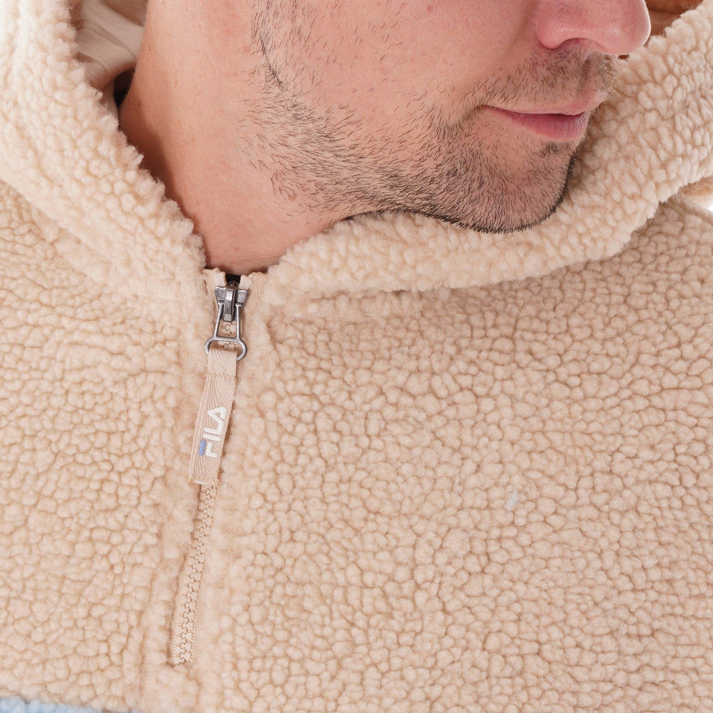 Fila Vintage Bruno 1/2 Zip Sherpa Hoodie