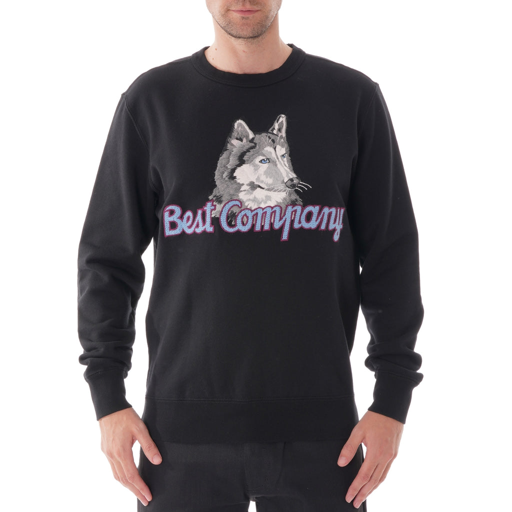 Best Company Lupo Crew Neck Knit Sweater - Nero