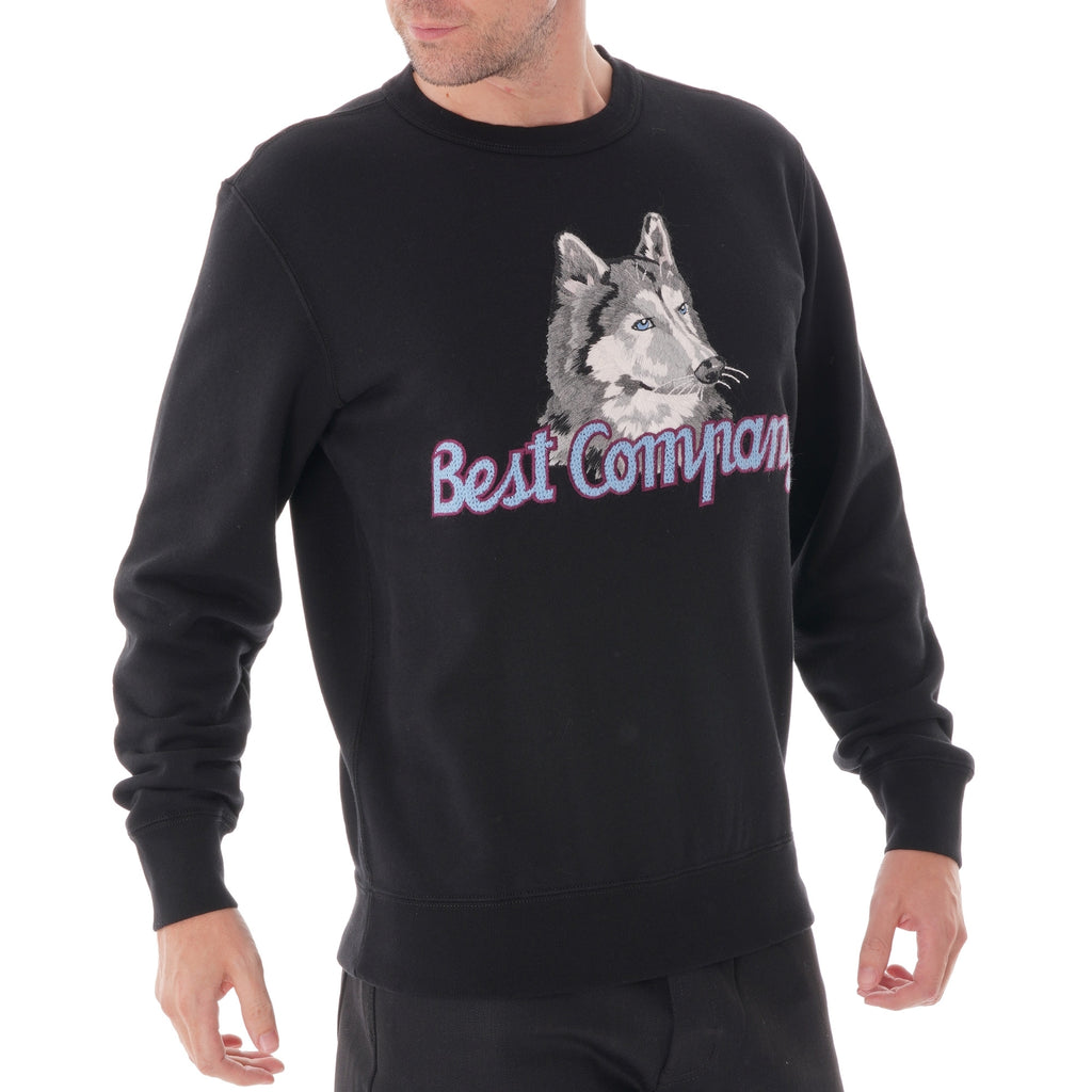 Best Company Lupo Crew Neck Knit Sweater - Nero