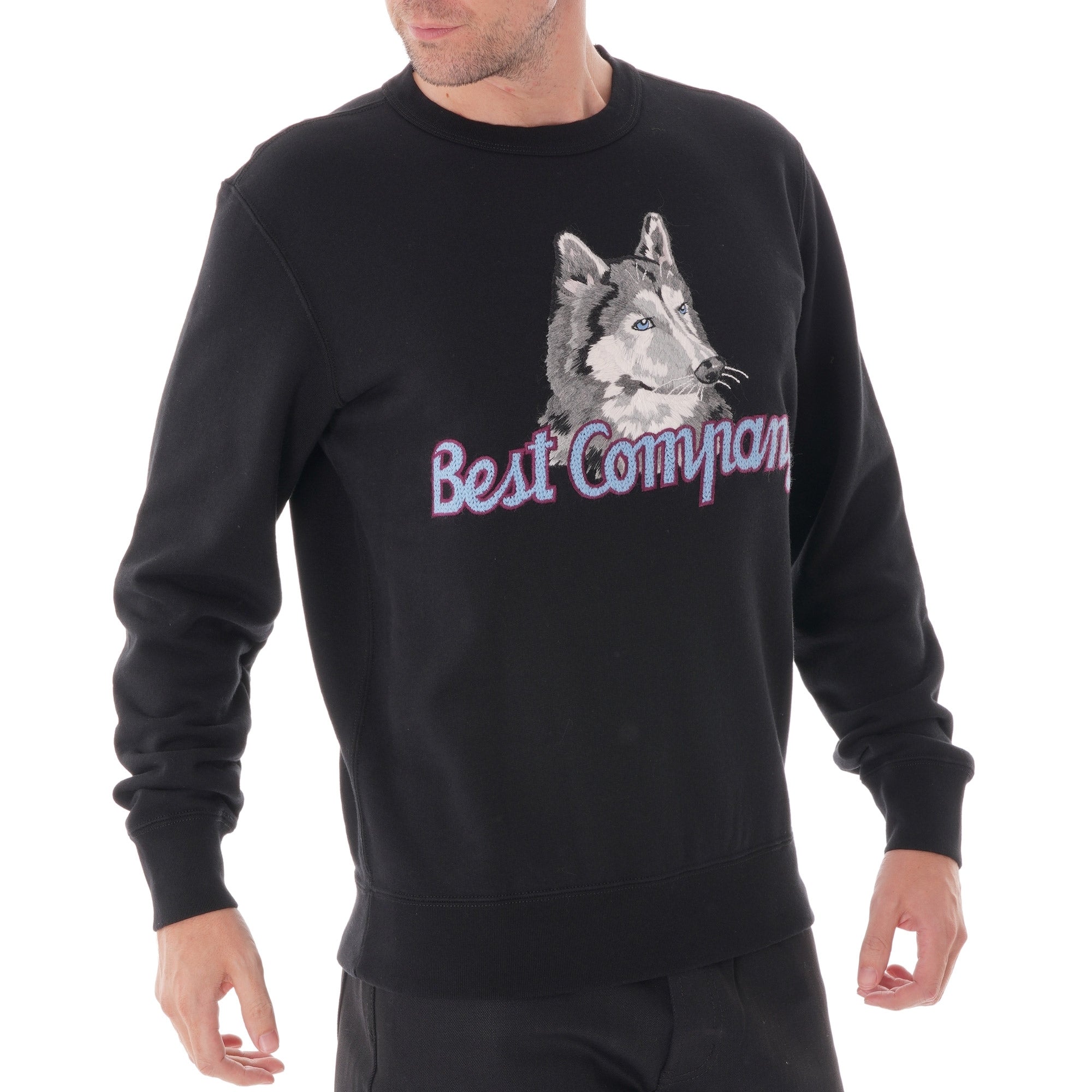 Best Company Lupo Crew Neck Knit Sweater - Nero