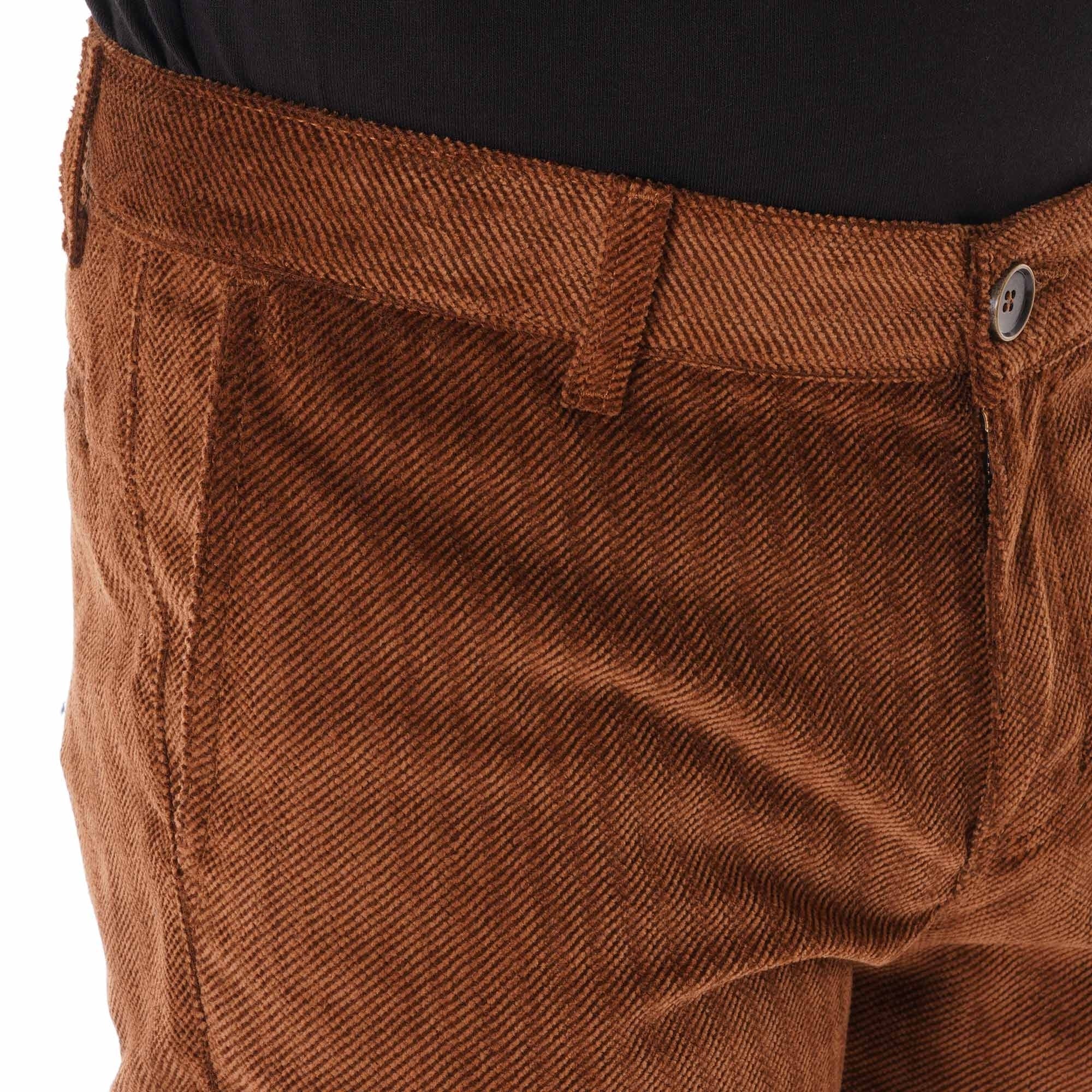 Naked and Famous Denim Velvet Chino Pants - Brown