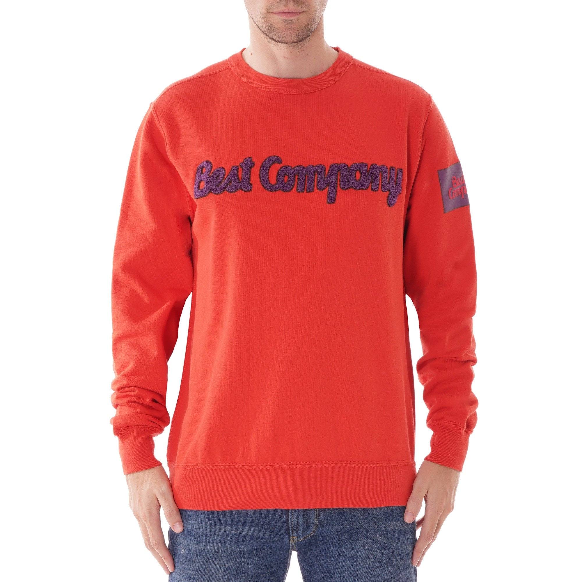 Best Company Crew neck fleece - Rosso