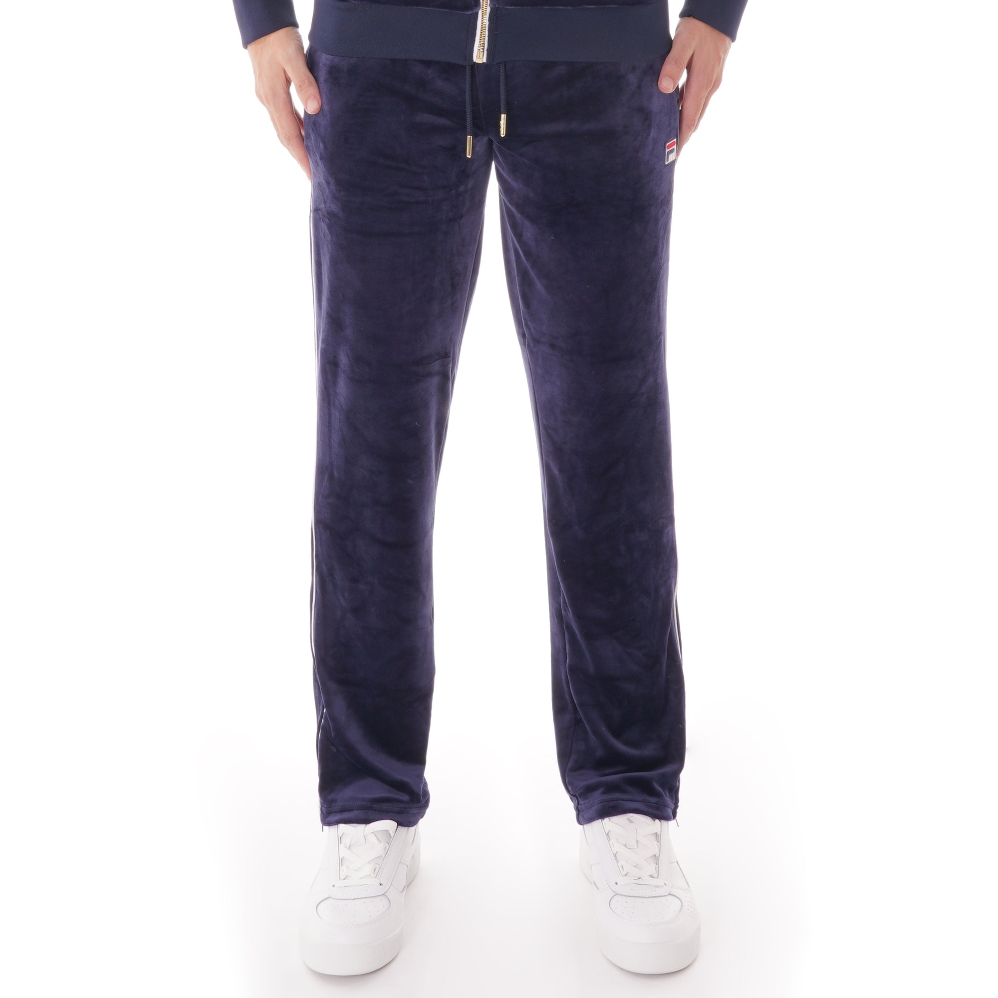 Fila Vintage Velour Cyrus Track Pants - Peacoat  & White