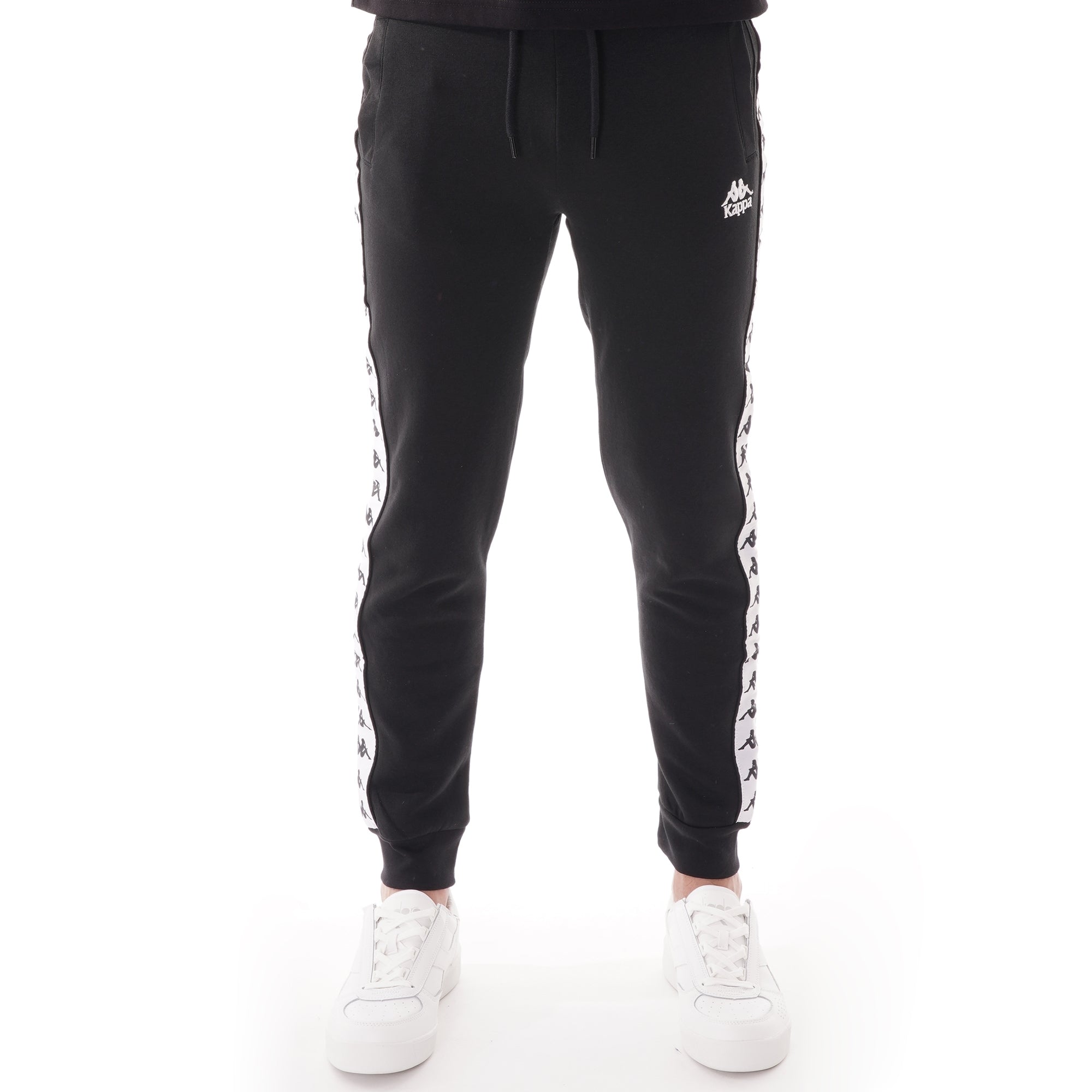 Kappa 222 Banda Alanz Track Pant - Black & White