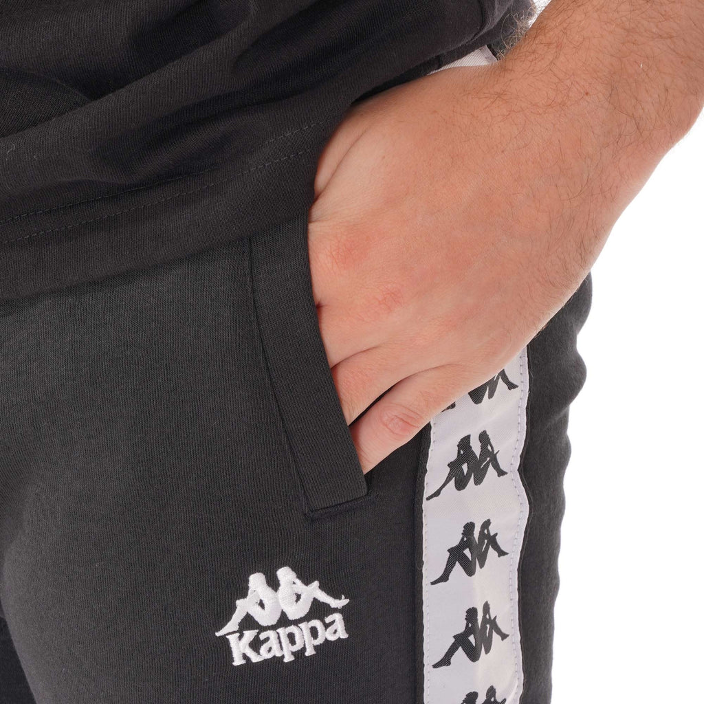 Kappa 222 Banda Alanz Track Pant - Black & White