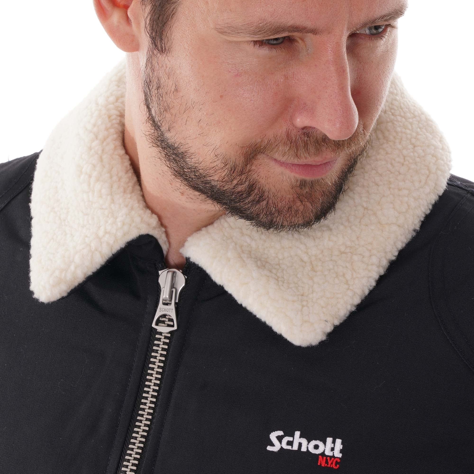 Schott NYC Olka Flight Jacket -Navy