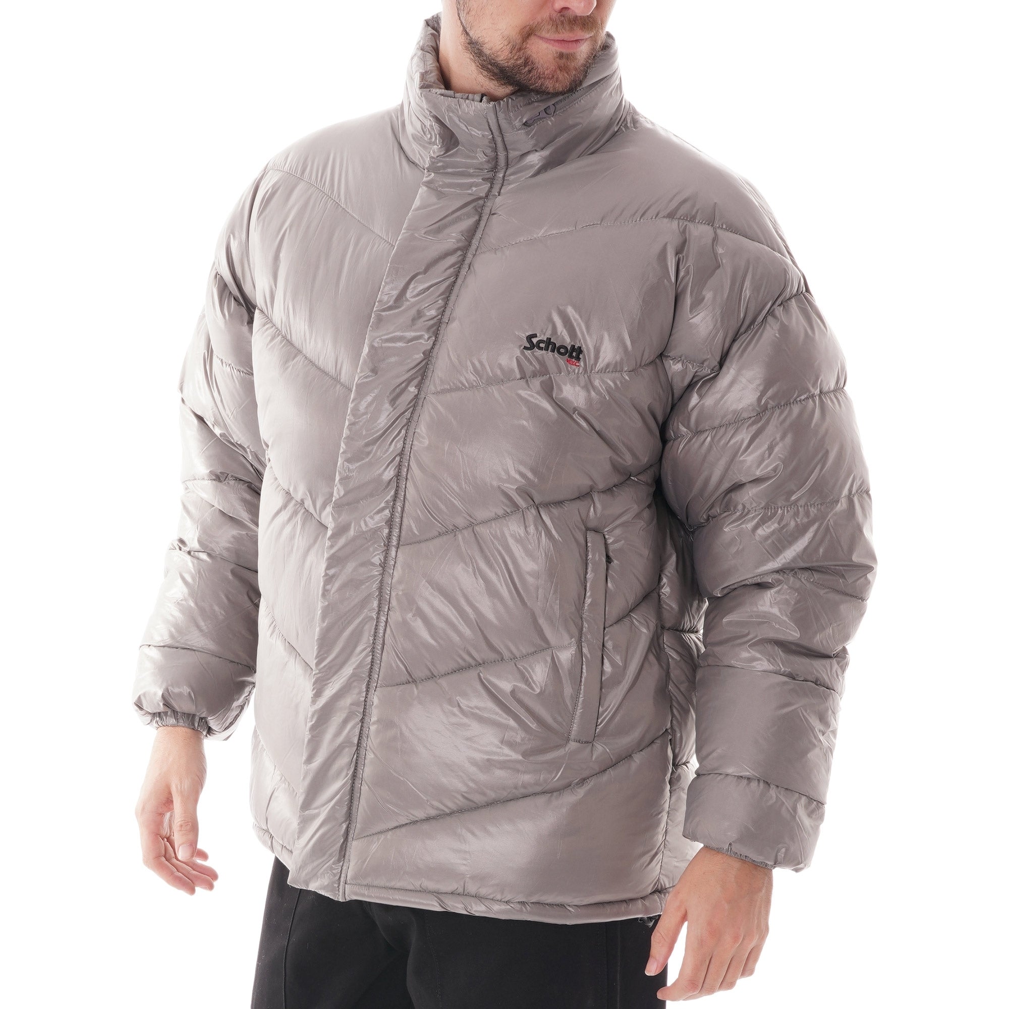 Schott NYC Montana Jacket - Silver
