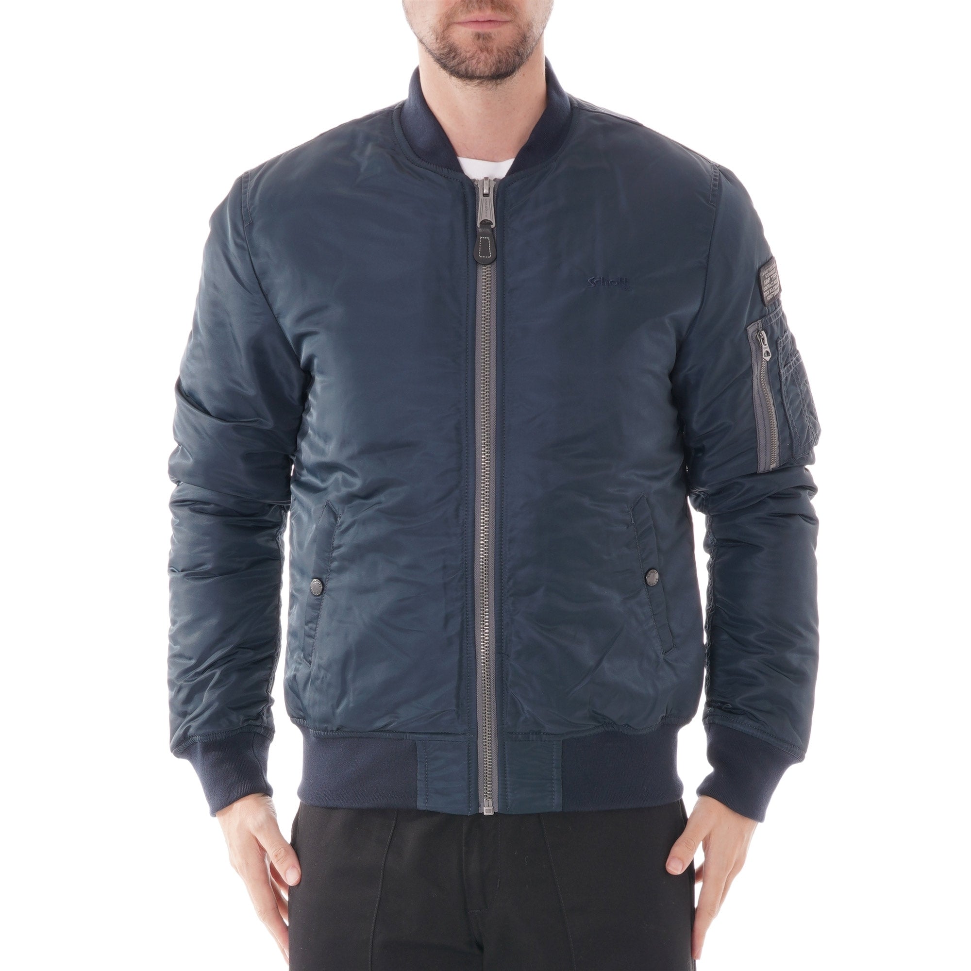 Schott NYC MA1 Bomber Jacket - Navy