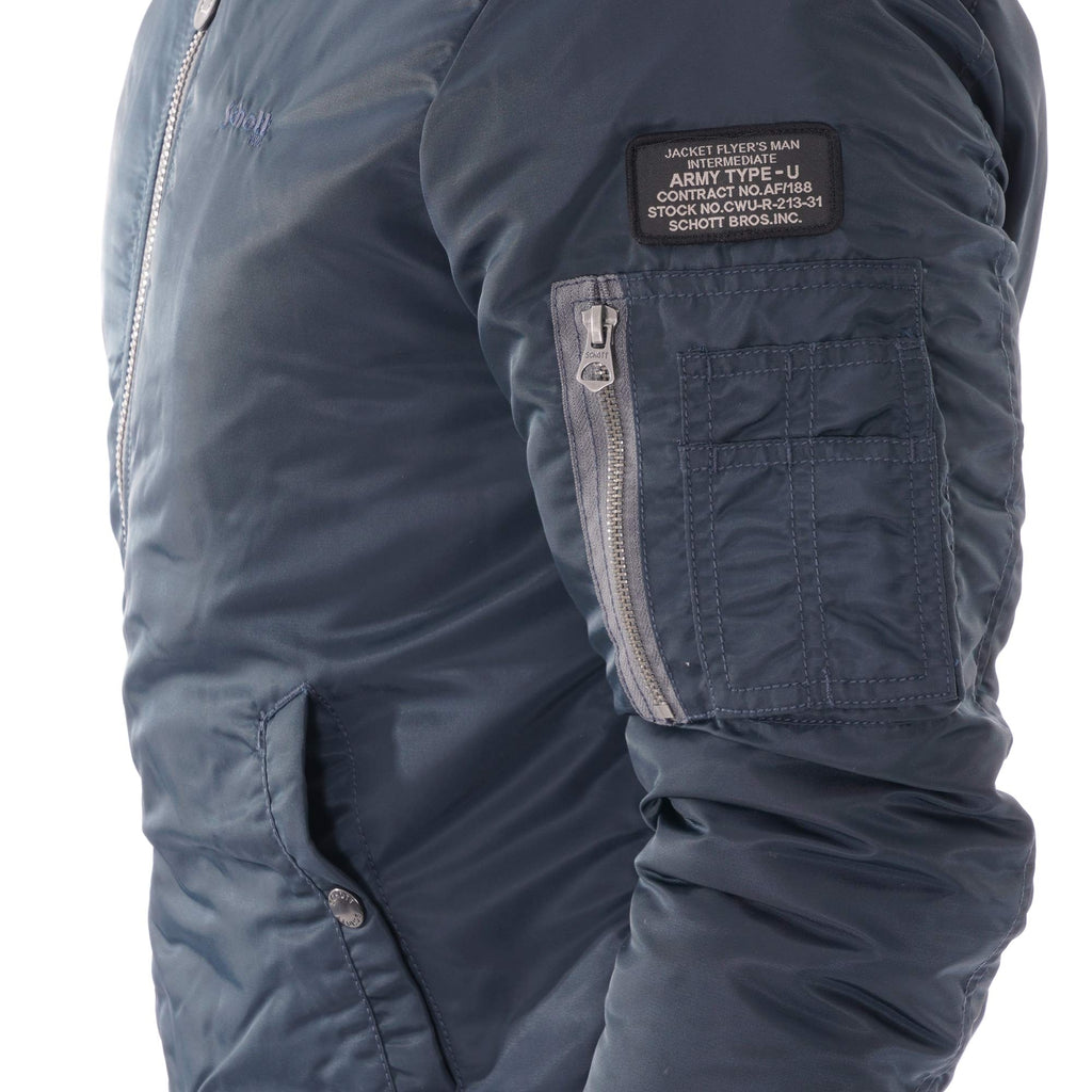 Schott NYC MA1 Bomber Jacket - Navy