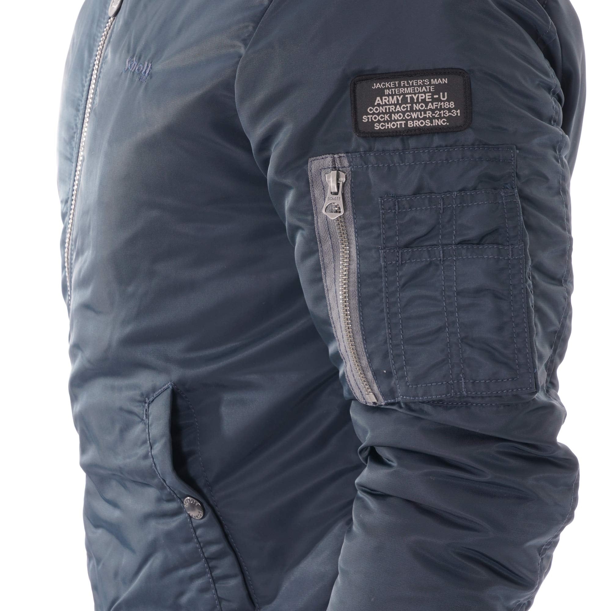 Schott NYC MA1 Bomber Jacket - Navy