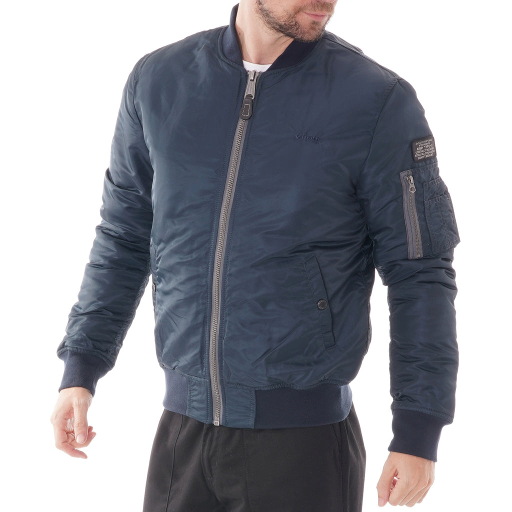 Schott NYC MA1 Bomber Jacket - Navy