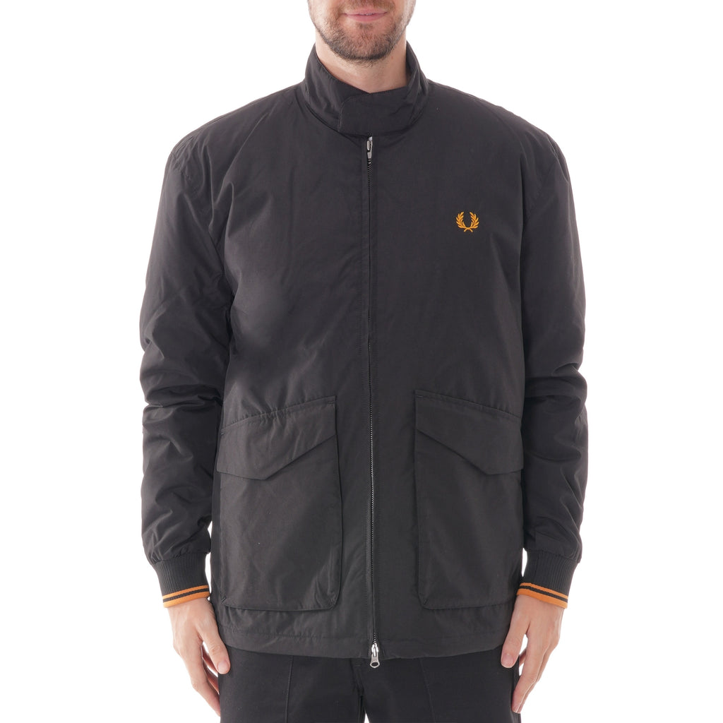 Fred Perry Quilted Harrington - Black