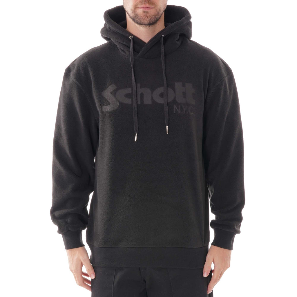Schott NYC Hooded Sweatshirt - Black