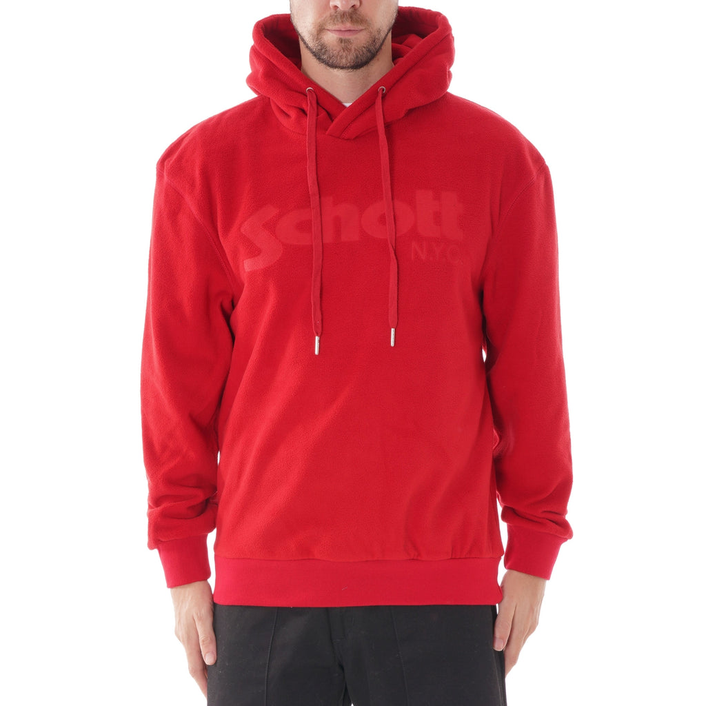 Schott NYC Hooded Sweatshirt - Red