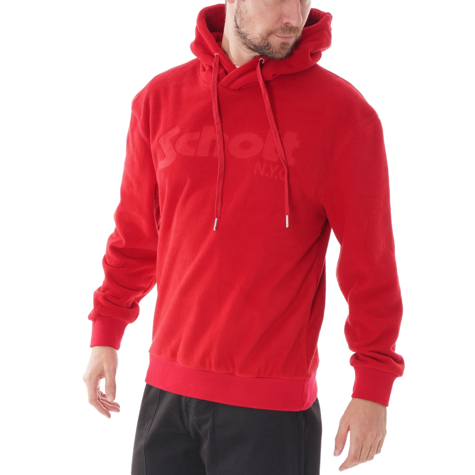 Schott NYC Hooded Sweatshirt - Red