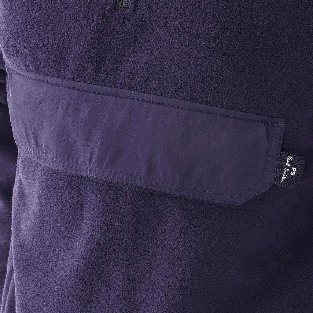 Paul Smith Half-Zip Funnel Neck Sweatshirt - Inky