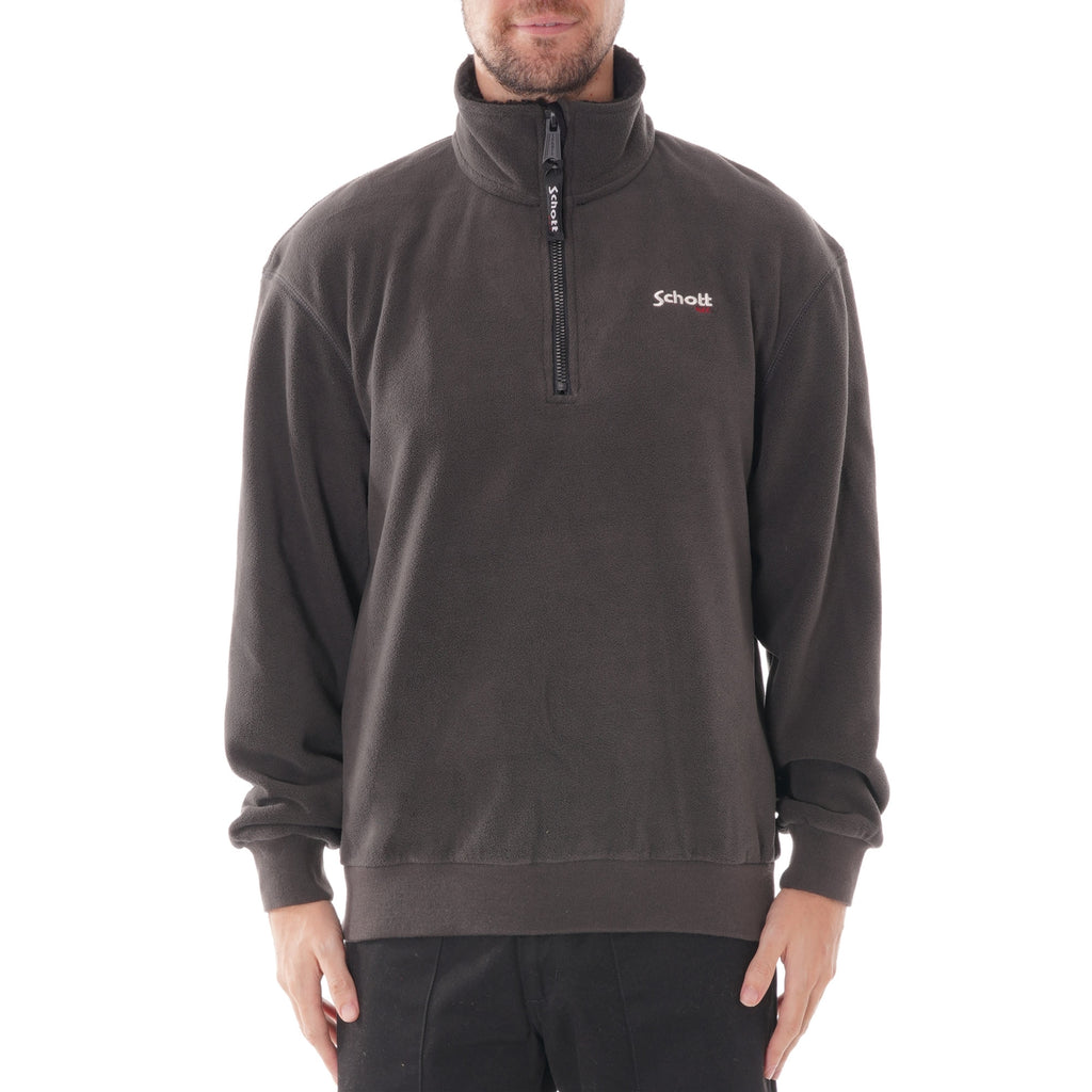 Schott NYC Ant Trucker Sweatshirt - Anthracite