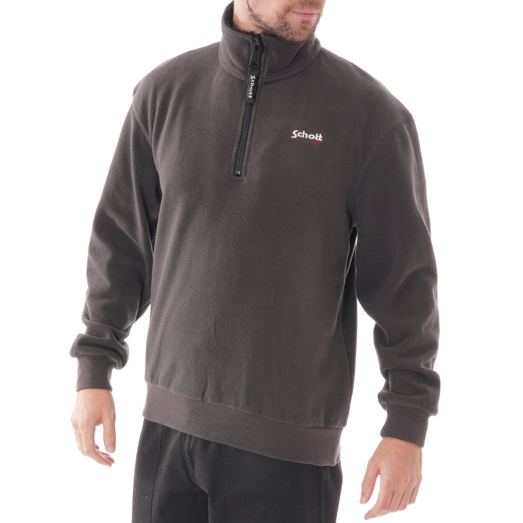 Schott NYC Ant Trucker Sweatshirt - Anthracite