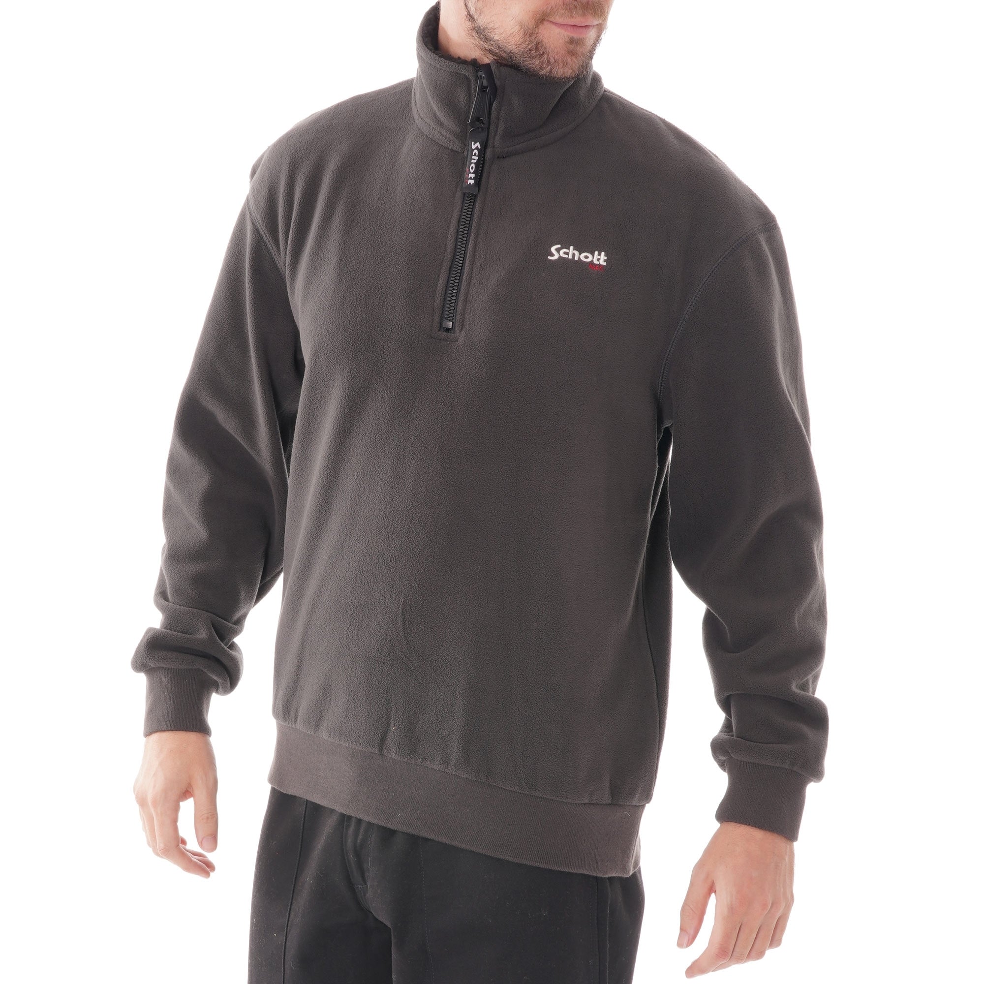 Schott NYC Ant Trucker Sweatshirt - Anthracite
