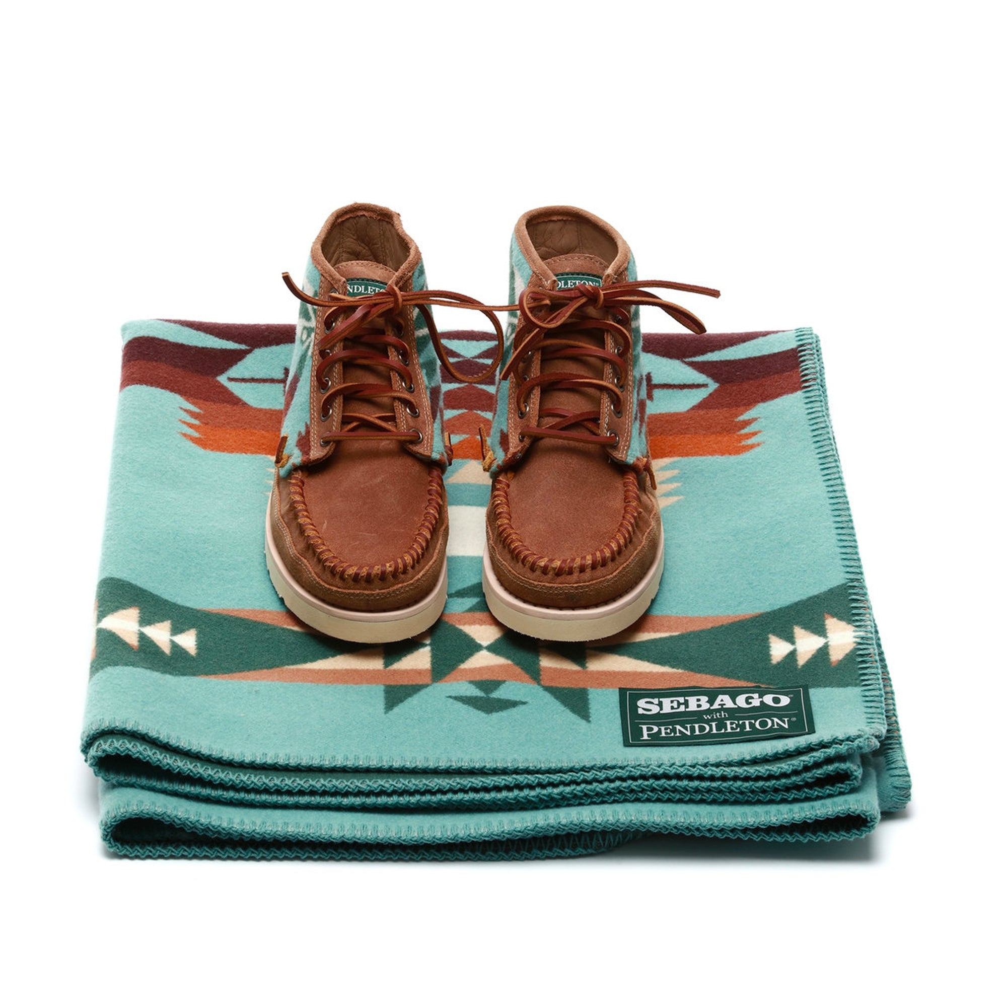 Sebago X Pendleton Tucson Blanket - Green Aqua