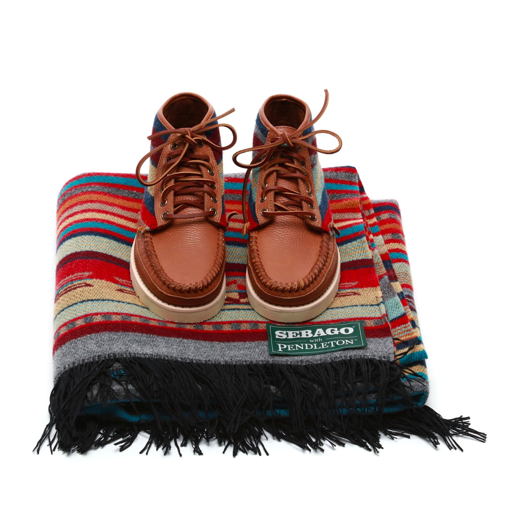 Sebago X Pendleton Chimayo Blanket - Garnet