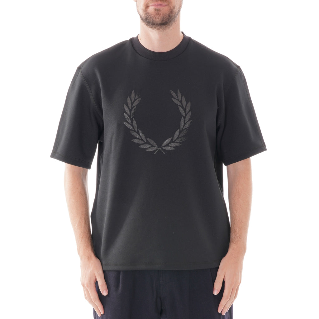 Fred Perry Made in Japan Printed T-Shirt - Black