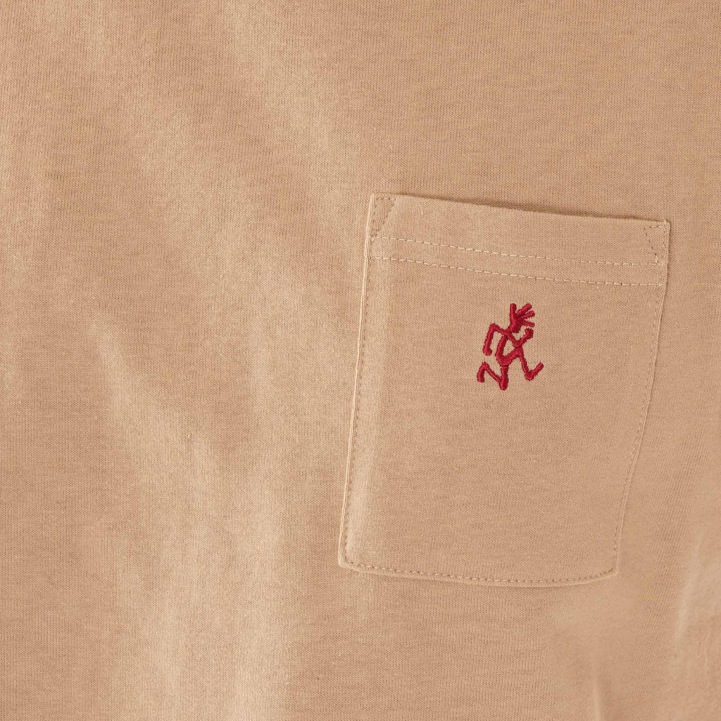 Gramicci Short sleeve One Point T-shirt - Beige