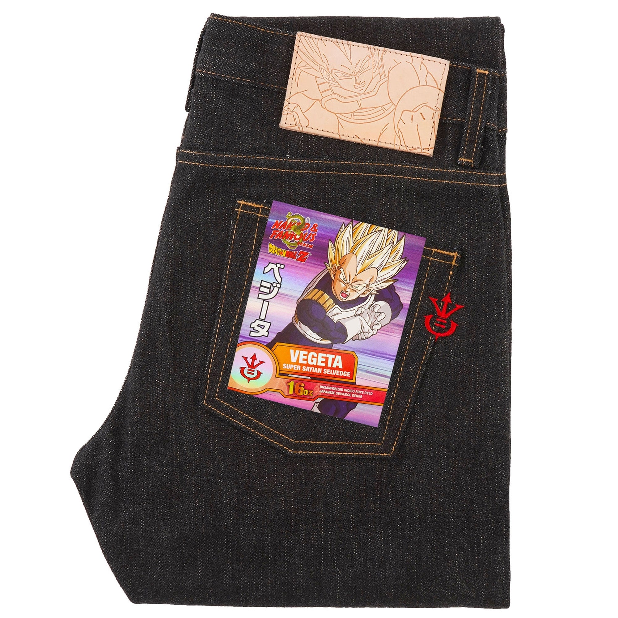 Naked and Famous Denim Vegeta Super Saiyan Selvedge - Indigo