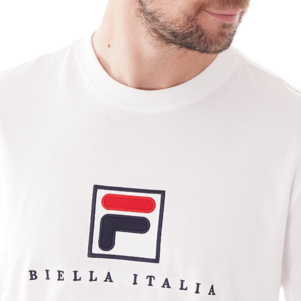 Fila Vintage Rosso T-shirt - White & Peacoat